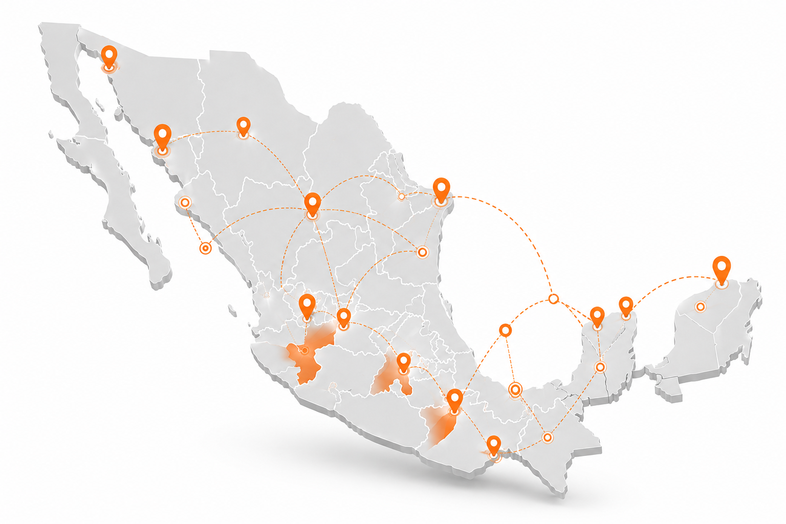 Distribución en todo México